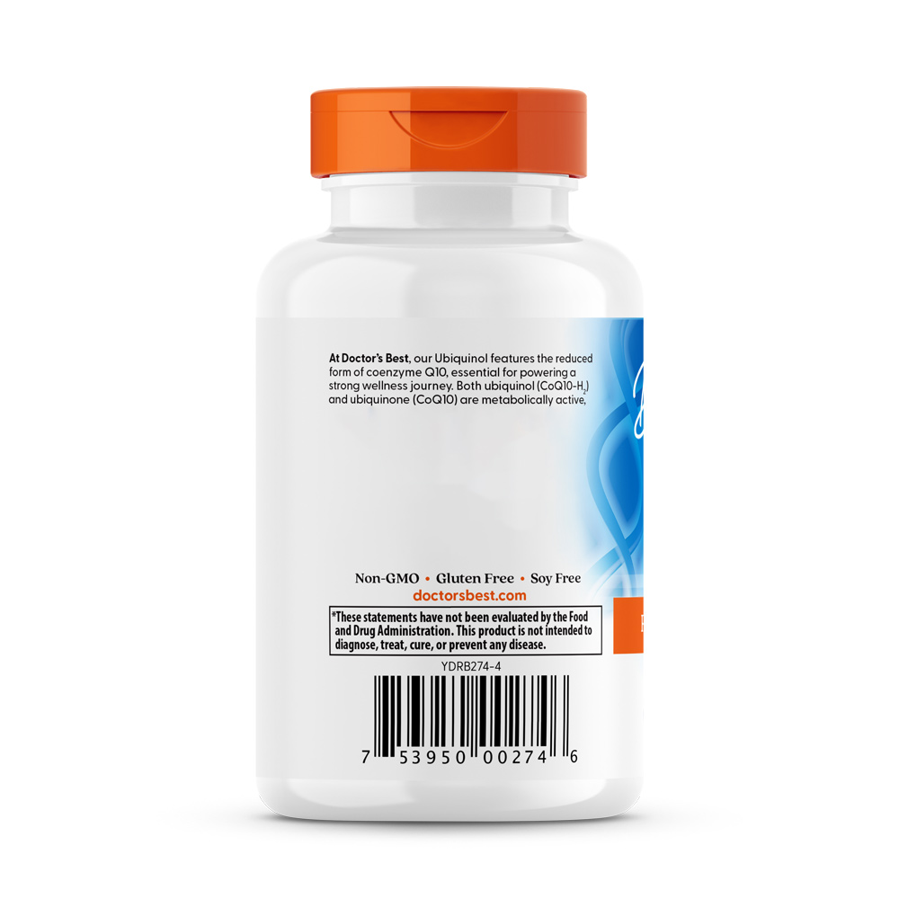 Capsules molles d'Ubiquinol de Doctor's Best avec Kaneka 200mg - 30 capsules – Image 3