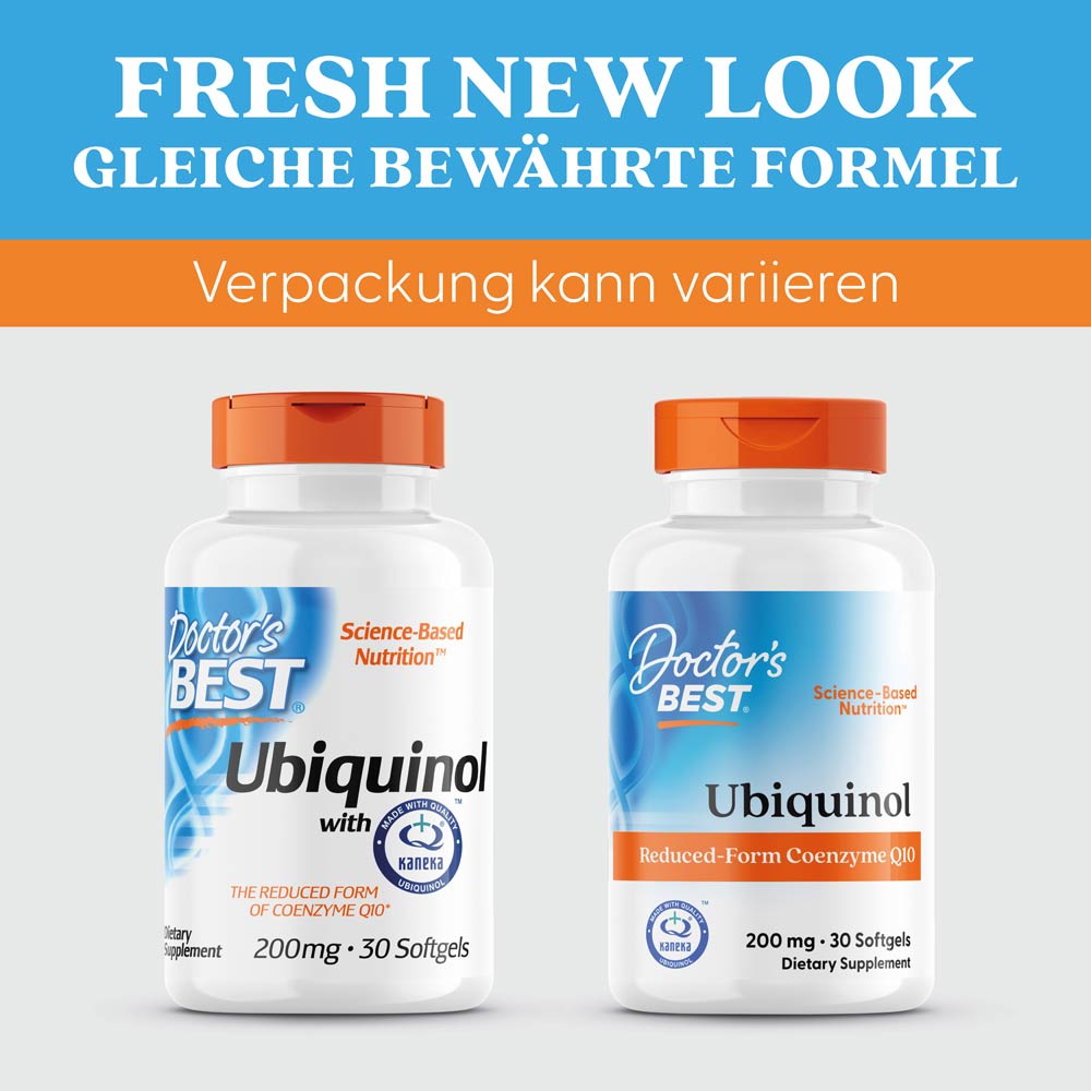 Capsules molles d'Ubiquinol de Doctor's Best avec Kaneka 200mg - 30 capsules – Image 5