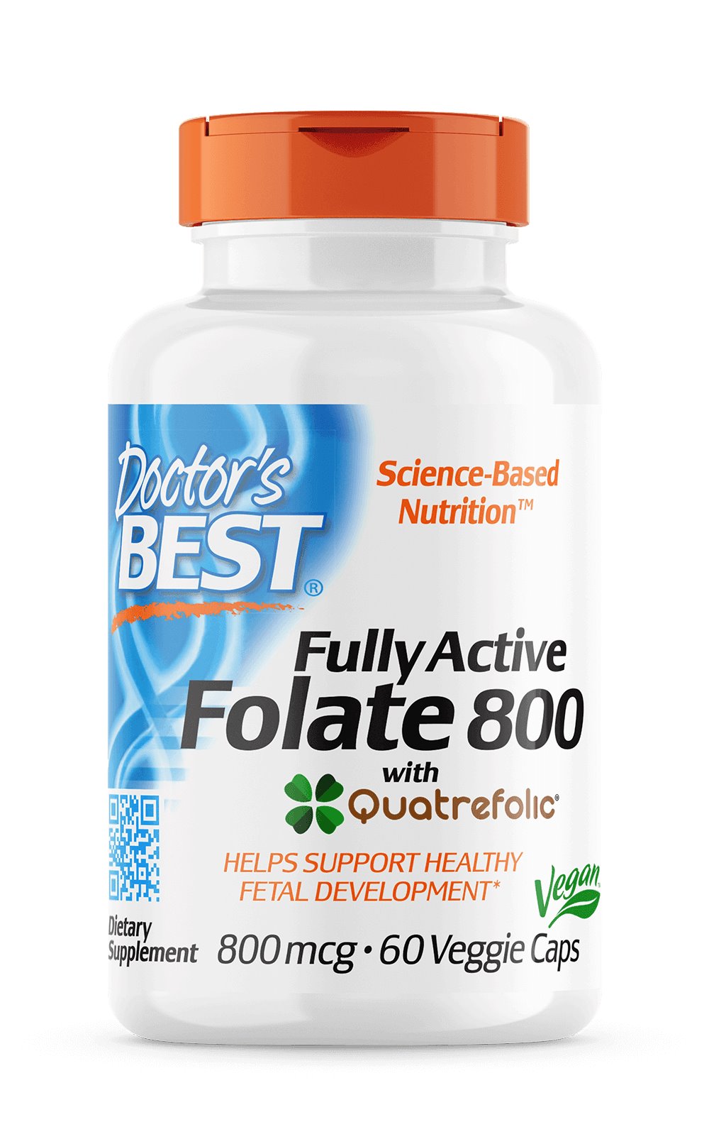 Doctor's Best - Fully Active Folate 800 with Quatrefolic