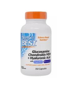 Doctor's Best - Glucosamine Chondroitin MSM + Hyaluronic Acid - 150 caps