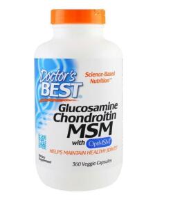 Doctor's Best - Glucosamine Chondroitin MSM with OptiMSM - 360 caps