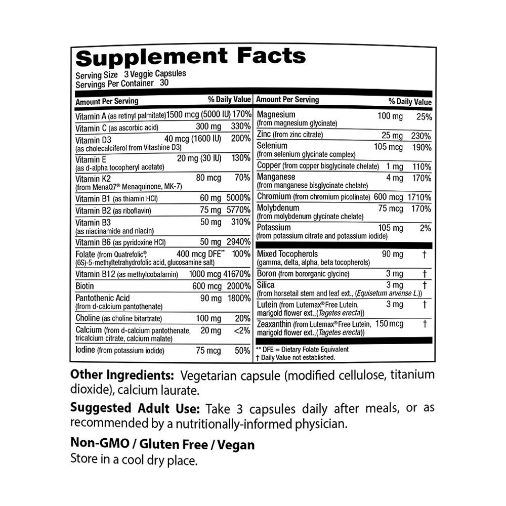 Multi-Vitamine - 90 vcaps – Image 4