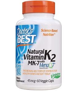 Doctor's Best - Natural Vitamin K2 MK7 with MenaQ7