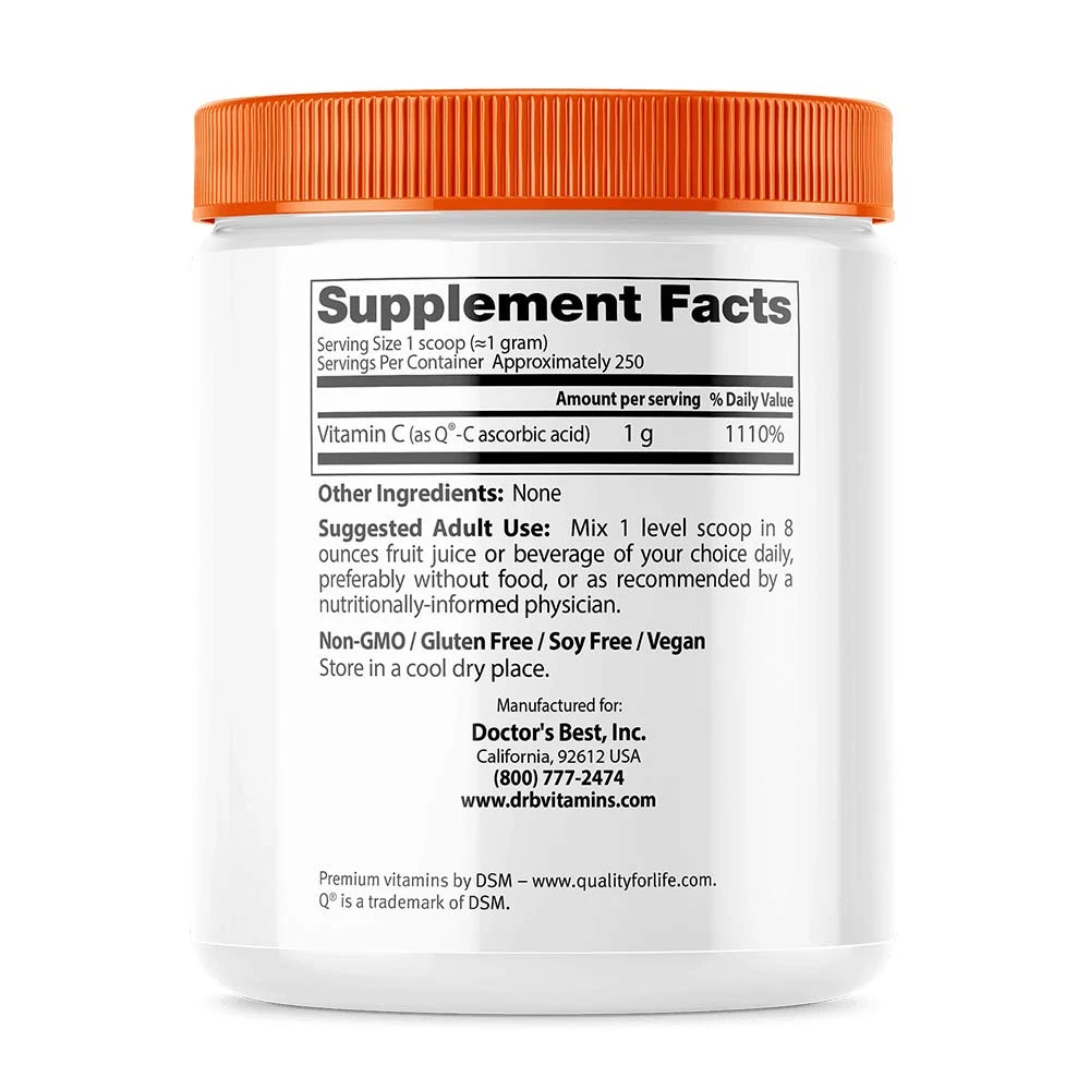 Vitamine C pure en poudre avec Quali-C - 250g – Image 4