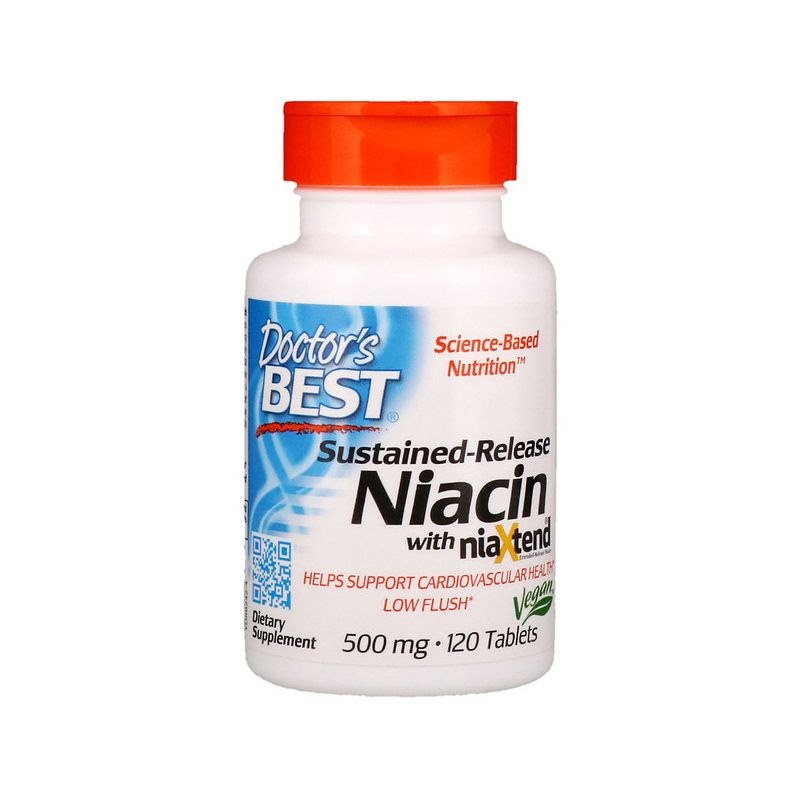 Doctor's Best - Time-release Niacin with niaXtend