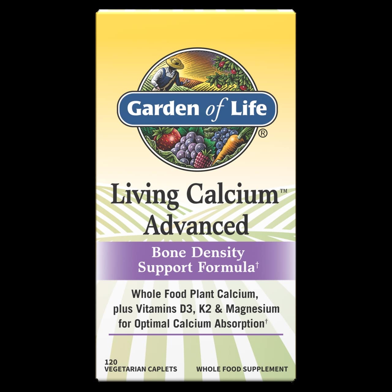 Garden of Life - Avanceret Levende Calcium - 120 vegetariske kapsler