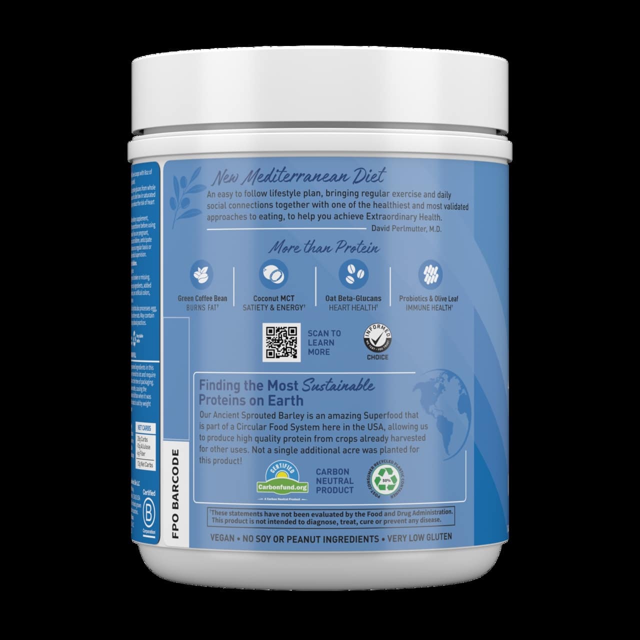 Dr. Formulated MD Protein FIT Sustainable Plant-Based Powder, Creamy Vanilla - 605g – Image 3