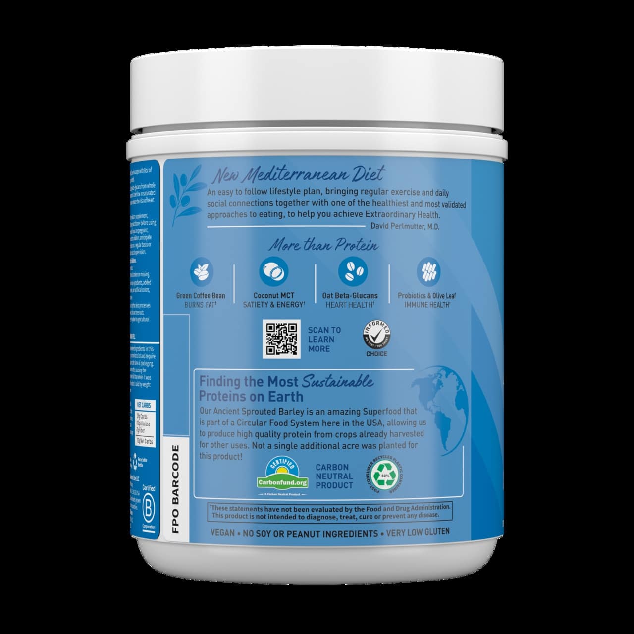 Dr. Formulated MD Protein FIT Sustainable Plant-Based Powder, Rich Chocolate - 635g – Image 3