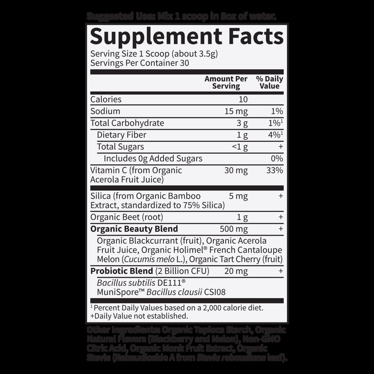 Poudre de betterave beauté, melon mûre - 105g – Image 2