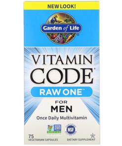 Garden of Life - Vitamin Code RAW ONE for Men - 75 vcaps