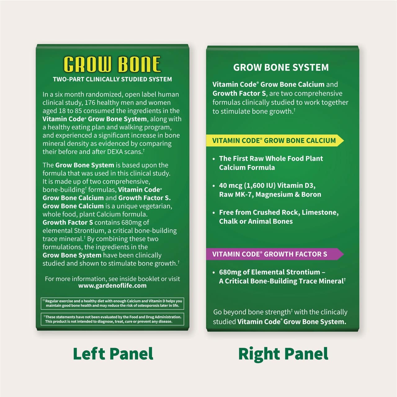 Système de croissance des os Vitamin Code - Fourniture de 30 jours – Image 3