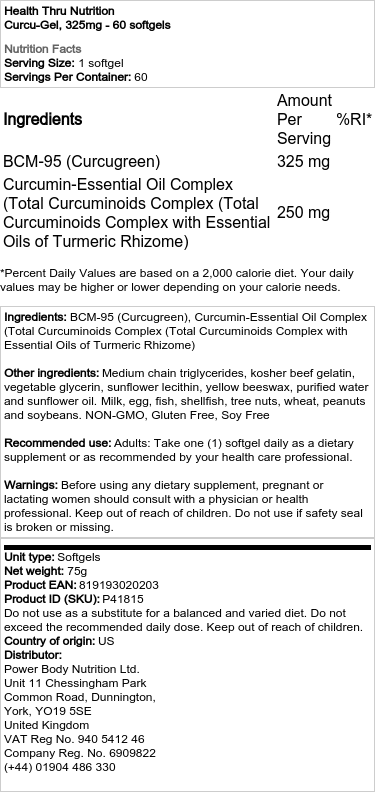 325mg - 60 softgels