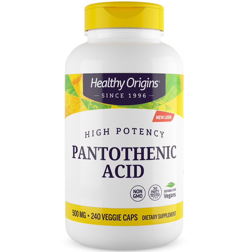 Healthy Origins - Healthy Origins Pantothenic Acid 500mg 240 Veg. capsules