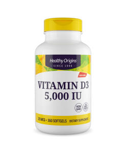 Healthy Origins - Healthy Origins Vitamin D3 5 000 IU 360 softgels