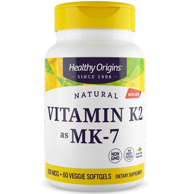 Origines Santé Vitamine K2 MK7 100mcg 60 capsules molles – Image 2
