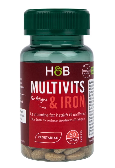Holland & Barrett - Multivits & Iron - 60 tablets (EAN 5059604473494)