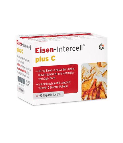 Intercell Pharma - INTERCELL PHARMA Żelazo z Witaminą C (90 kaps.)