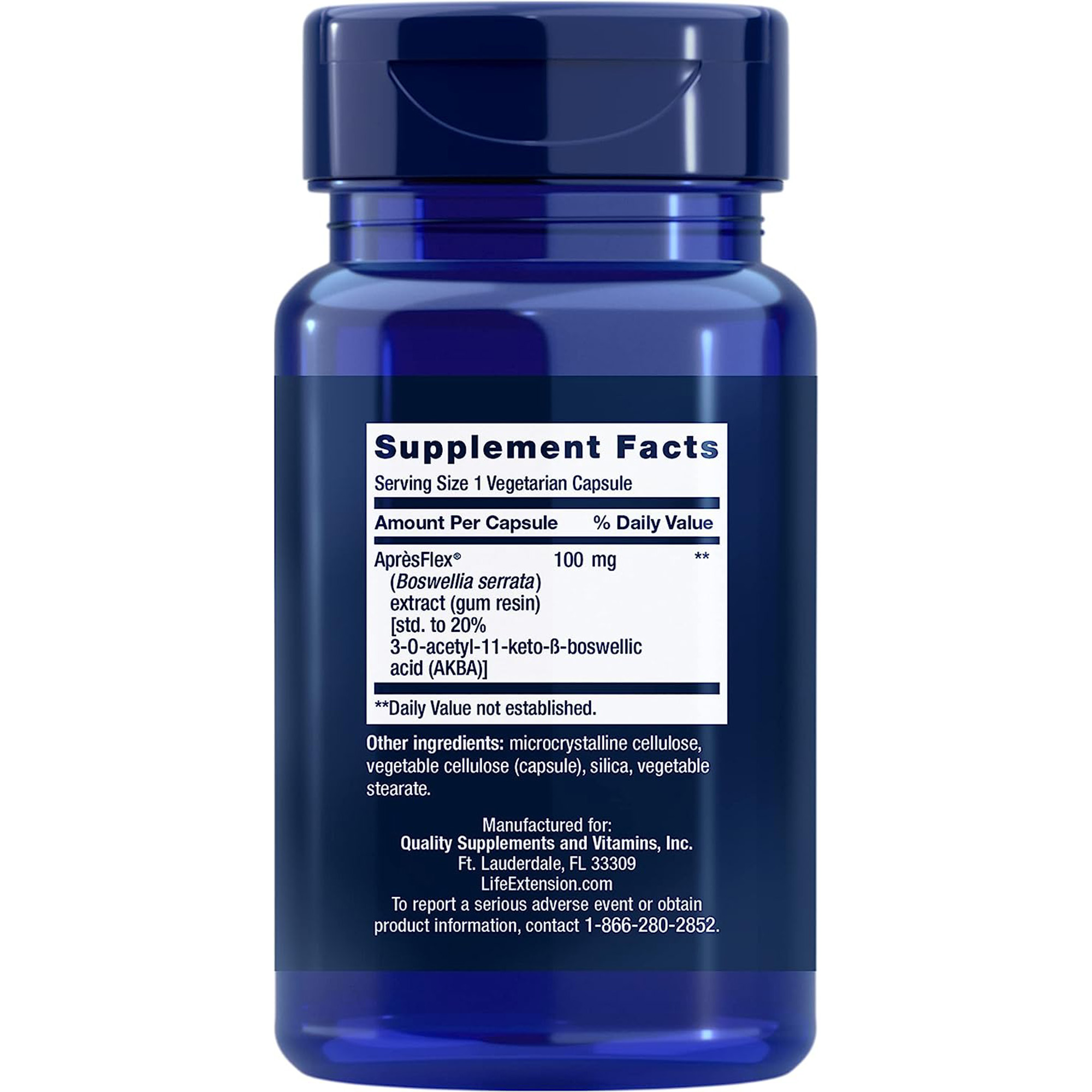 Inhibiteur de 5-LOX avec ApresFlex, 100mg - 60 vcaps – Image 5