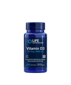 Life Extension - Life Extension - Vitamin D3 25 mcg (1000 IU) (250 Softgels)