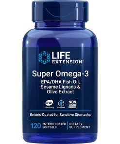 Life Extension - Super Omega-3 EPA/DHA with Sesame Lignans & Olive Extract - 120 enteric coated softgels