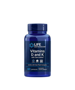 Life Extension - Vitamins D and K with Sea-Iodine - 60 caps