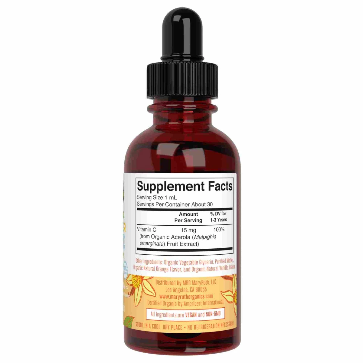 Gouttes liquides de vitamine D3+K2 bio pour tout-petits - 30 ml. – Image 3