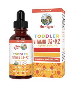 MaryRuth's - MaryRuth's Toddler Vitamin D3+K2 Drops Unflavored 30ml