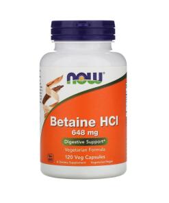 NOW - Betaine HCL 648 mg