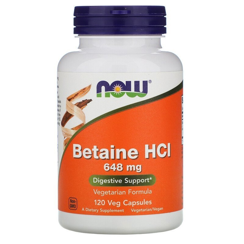 NOW - Betaine HCL 648 mg