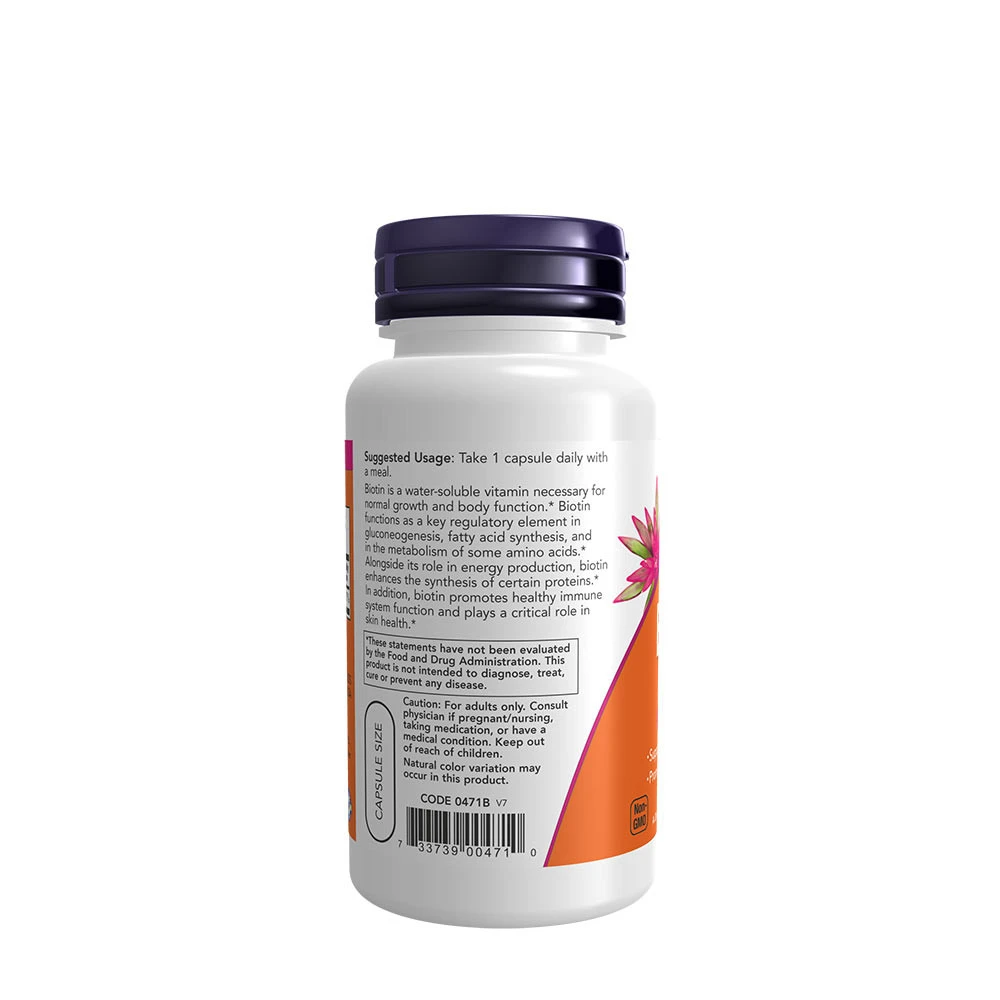 Biotine, 5000mcg - 60 vcaps – Image 3