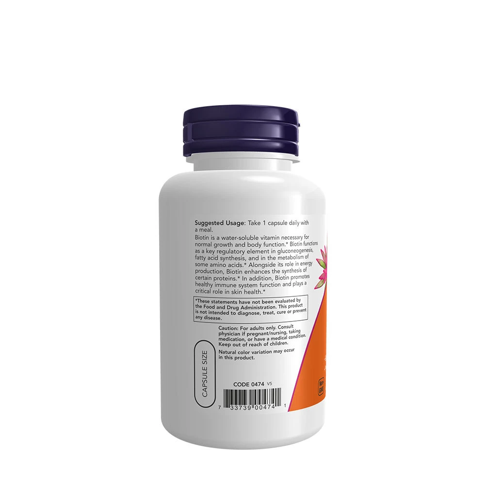 Biotine, 5000mcg - 120 vcaps – Image 5