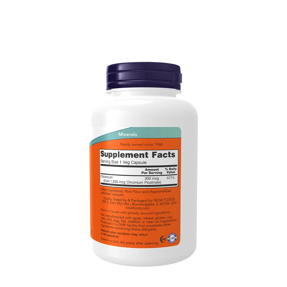 Picolinate de chrome, 200mcg - 250 vcaps – Image 5