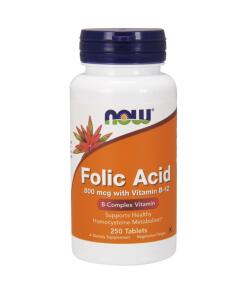 NOW - Folic Acid with Vitamin B12