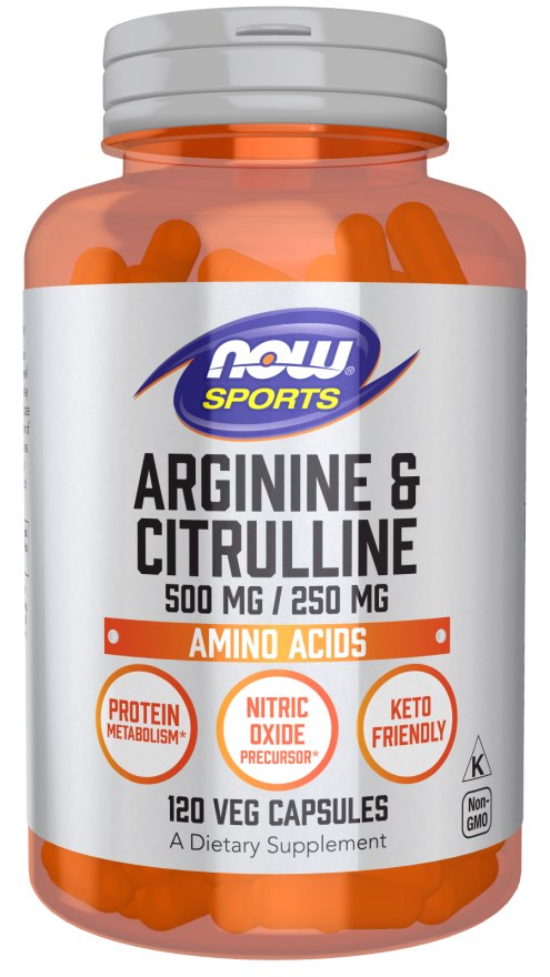 NOW Foods - Arginine & Citrulline - 120 vcaps