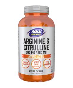 NOW Foods - Arginine & Citrulline - 240 vcaps