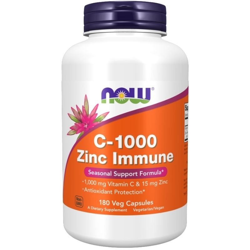NOW Foods - C-1000 Zinc Immune - 180 vcaps