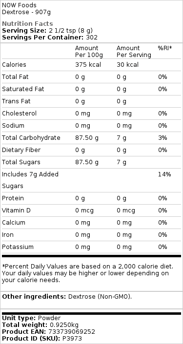 Dextrose - 907g – Image 2