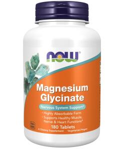 NOW - Magnesium Glycinate - 180 tabs