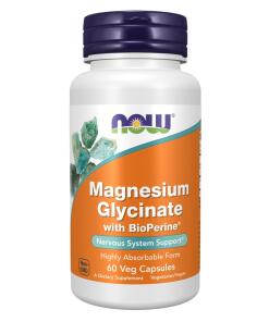 NOW - Magnesium Glycinate with BioPerine - 60 vcaps