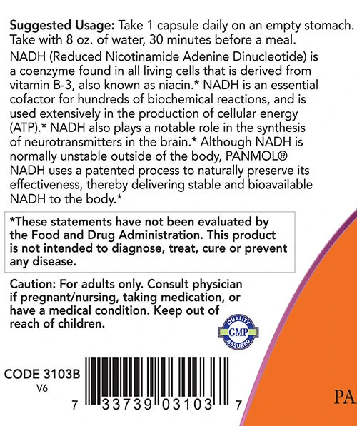 NADH, 10mg - 60 vcaps – Image 6