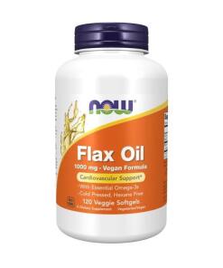 NOW - NOW Flax Oil 1000 mg Vegan Formula (120 Veggie Softgels