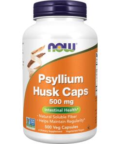 NOW - NOW Psyllium Husk 500 mg (500 Veg Capsules)