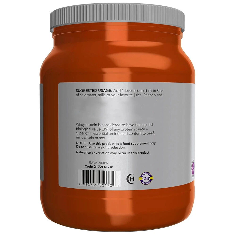 NOW Foods - Protéine de lactosérum isolée (544 g, non aromatisée) – Image 6
