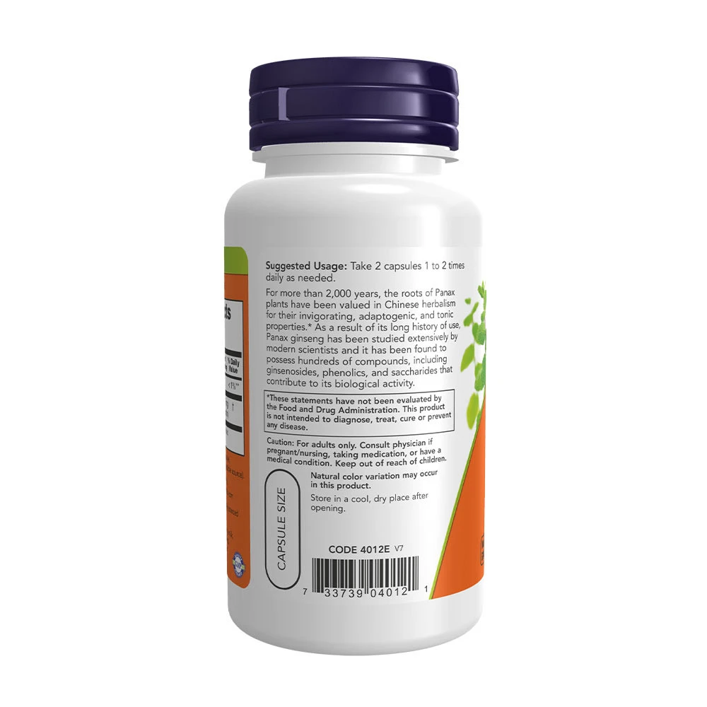Panax Ginseng, 500mg - 100 gélules – Image 5