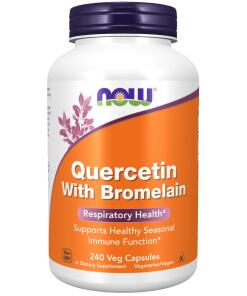 NOW - Quercetin with Bromelain - 240 vcaps