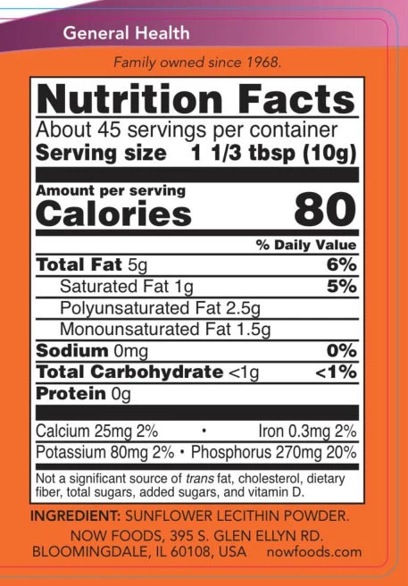 Lécithine de tournesol, poudre pure - 454g – Image 3