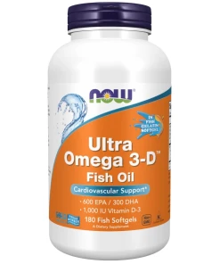 NOW - Ultra Omega 3-D with Vitamin D-3 - 180 softgels