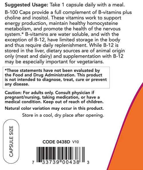 Vitamine B-100 - 250 vcaps – Image 10