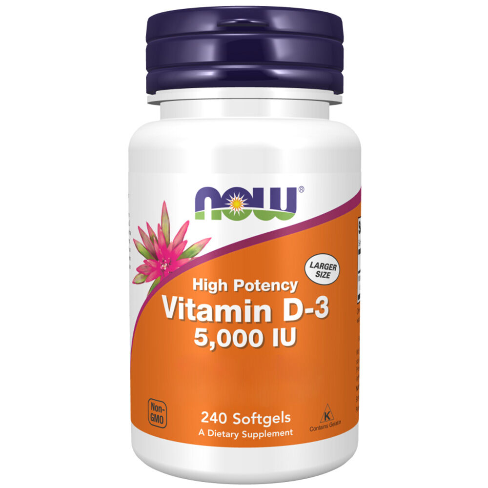 Vitamine D-3, 5000 UI - 240 softgels – Image 4