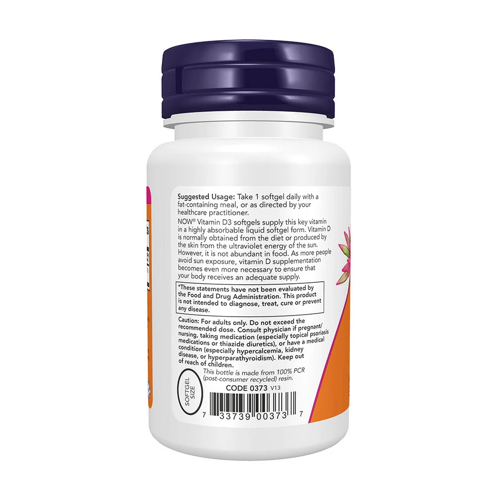 Vitamine D-3, 5000 UI - 240 softgels – Image 9